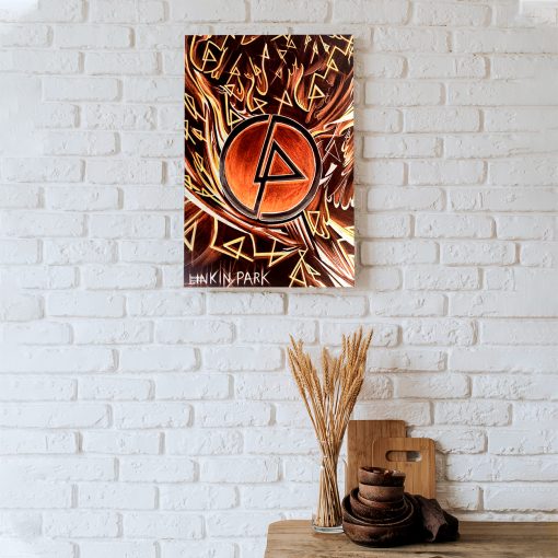 پوستر هومرو مدل فلزی طرح موسیقی Linkin Park کد PS1490