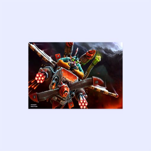 پوستر هومرو مدل فلزی طرح DotA2 کد PS372