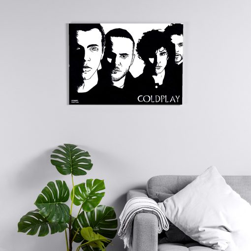 پوستر هومرو مدل فلزی طرح موسیقی COLDPLAY کد PS1461