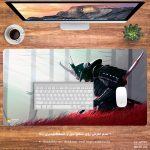 ماوس پد مخصوص بازی هومرو مدل MX327 طرح سامورایی