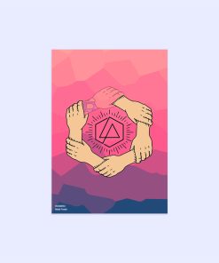 پوستر هومرو مدل فلزی طرح موسیقی Linkin Park کد PS1487
