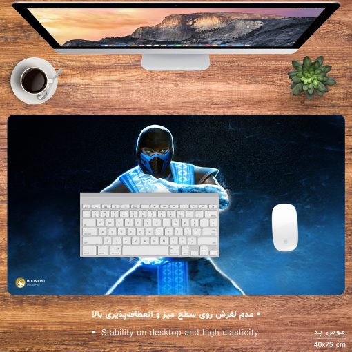ماوس پد مخصوص بازی هومرو مدل MX818 طرح بازی مورتال کامبت