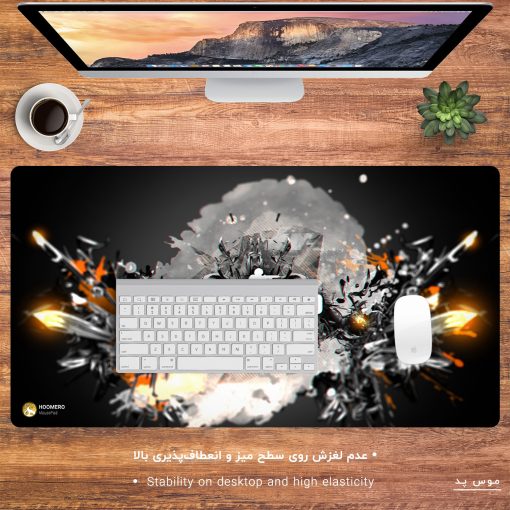 ماوس پد مخصوص بازی هومرو مدل MX988 طرح بازی کانتر استرایک