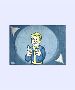 پوستر هومرو مدل فلزی طرح Fallout کد PS398