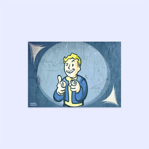 پوستر هومرو مدل فلزی طرح Fallout کد PS398