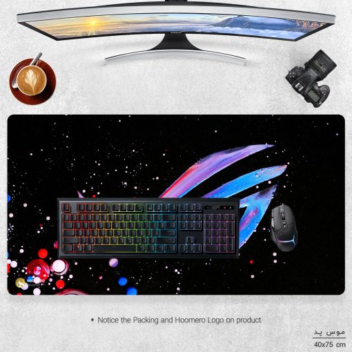 ماوس پد مخصوص بازی هومرو مدل MX502 طرح Asus Computer hardware company