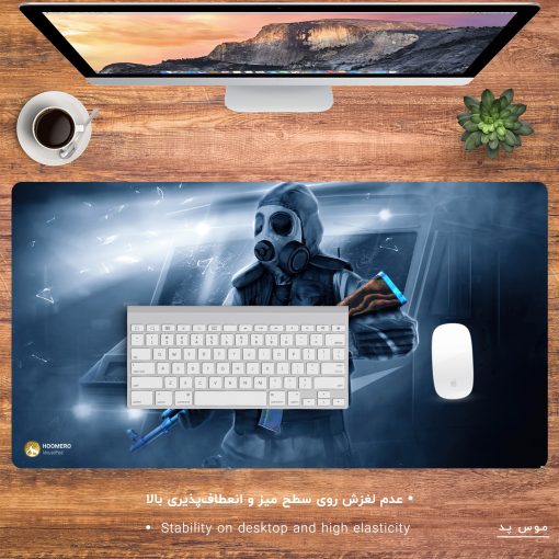 ماوس پد مخصوص بازی هومرو مدل MX993 طرح بازی کانتر استرایک