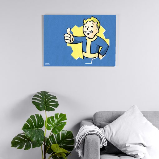 پوستر هومرو مدل فلزی طرح Fallout کد PS401