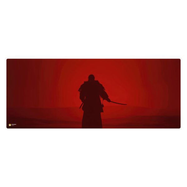 ماوس پد هومرو مدل HX189 طرح Ghost of Tsushima سایز 40x100 سانتی‌متر