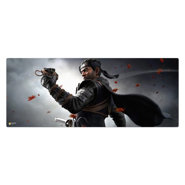 ماوس پد هومرو مدل HX197 طرح Ghost of Tsushima سایز 40x100 سانتی‌متر